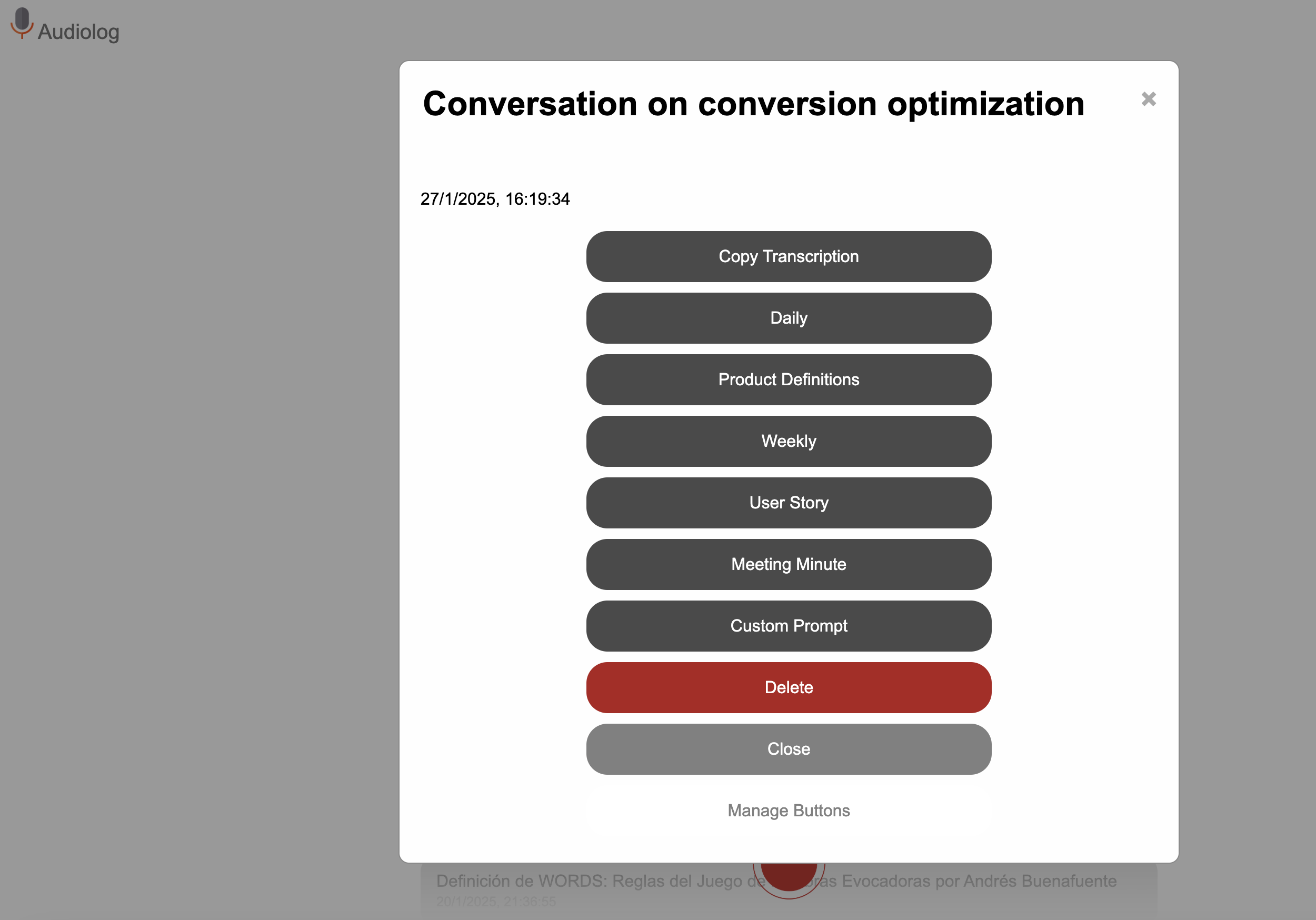 Summarize Buttons